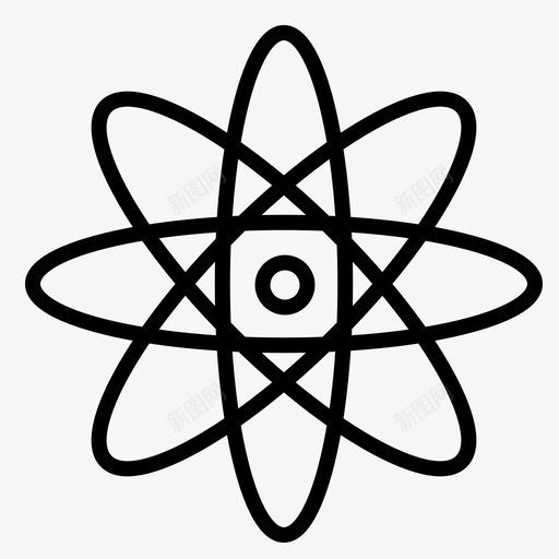 原子物理科学图标svg_新图网 https://ixintu.com 原子 物理 科学 药学元素