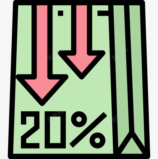折扣零售价35线性颜色图标svg_新图网 https://ixintu.com 折扣 线性 零售价 颜色