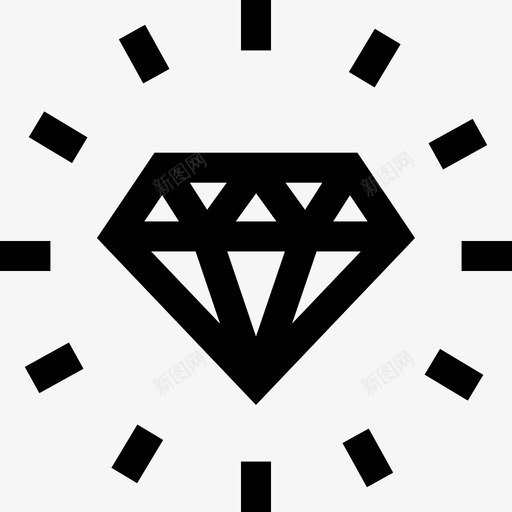 钻石魔法32直线图标svg_新图网 https://ixintu.com 直线 钻石 魔法