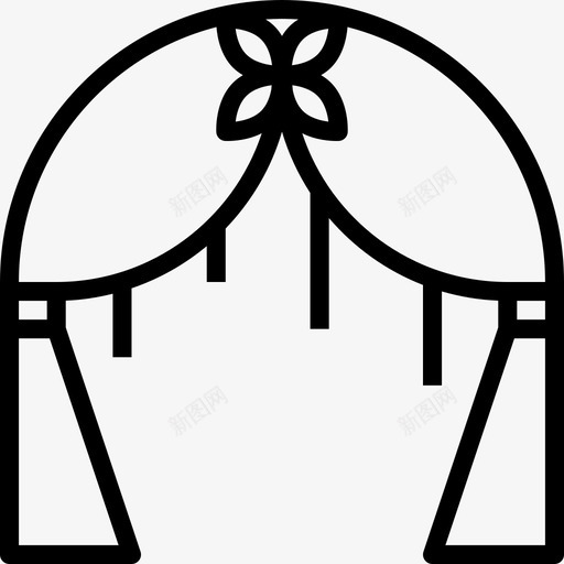 结婚拱门庆典12直线图标svg_新图网 https://ixintu.com 庆典12 直线 结婚拱门