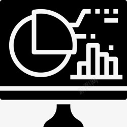 计算机8计算机会议8实心图标高清图片