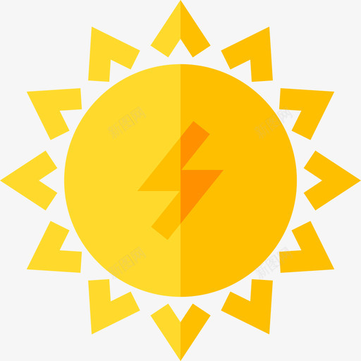 太阳能可持续能源29平坦图标svg_新图网 https://ixintu.com 可持续能源29 太阳能 平坦