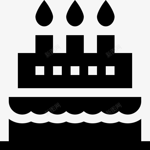 生日蛋糕幸福5填充图标svg_新图网 https://ixintu.com 填充 幸福5 生日蛋糕