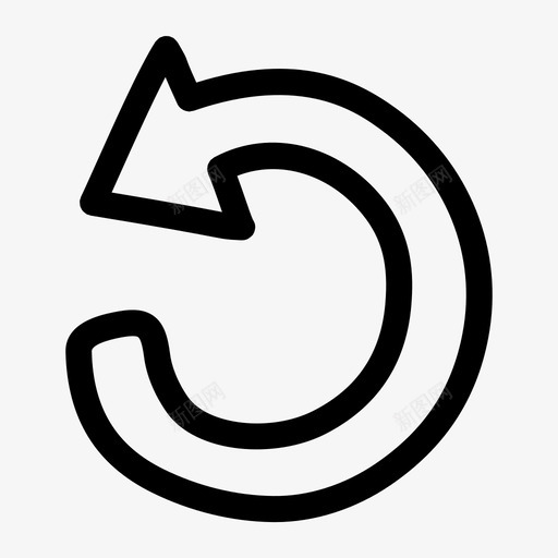 箭头圆绘制图标svg_新图网 https://ixintu.com 圆 循环 箭头 绘制 绘制箭头
