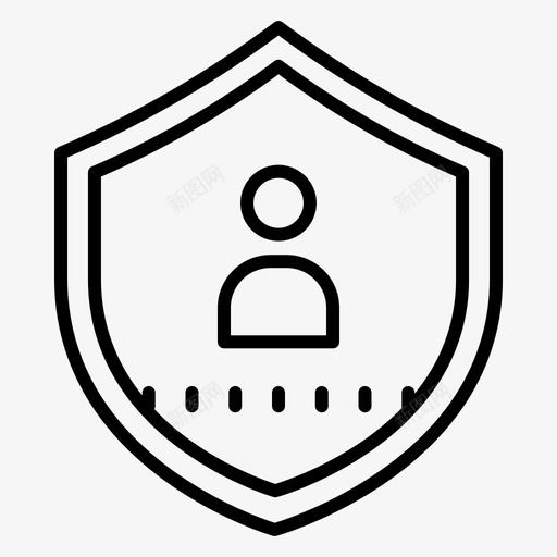 防护罩侧面安全图标svg_新图网 https://ixintu.com 侧面 安全 用户 防护罩