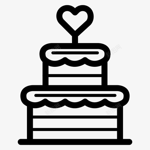 蛋糕周年纪念庆祝图标svg_新图网 https://ixintu.com 周年纪念 庆祝 爱情 聚会 蛋糕