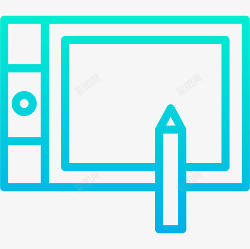 Wacom图形5渐变图标svg_新图网 https://ixintu.com Wacom 图形设计 渐变