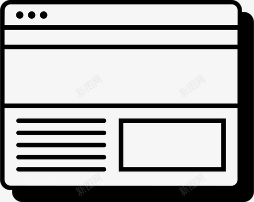 网页阴影阴影轮廓图标svg_新图网 https://ixintu.com 网页 轮廓 阴影