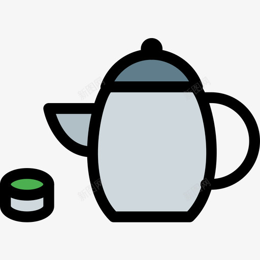 茶美容spa6线性颜色图标svg_新图网 https://ixintu.com 线性颜色 美容spa6 茶