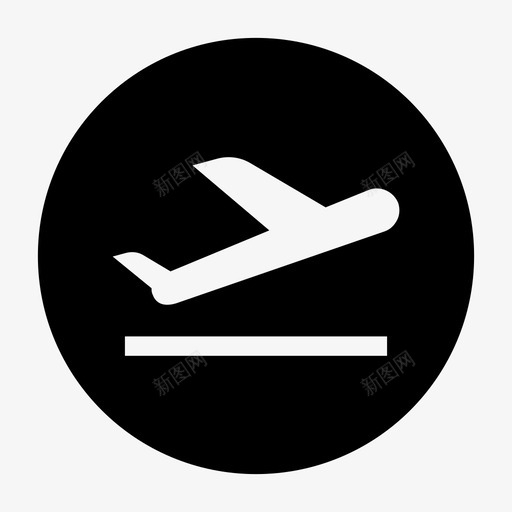 飞机机场航班图标svg_新图网 https://ixintu.com 机场 标志 航班 起飞 运输 飞机