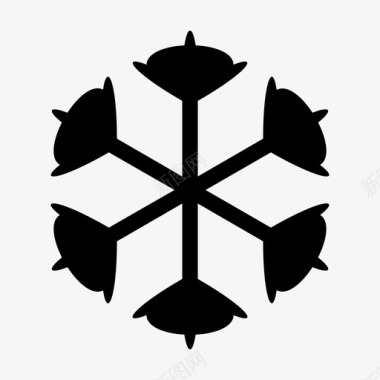 雪花圣诞节假日图标图标