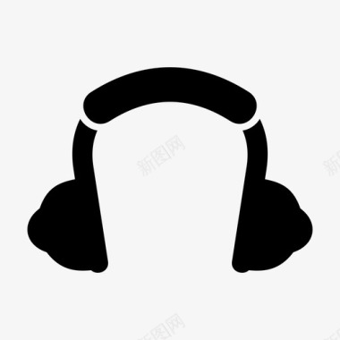 耳机音频耳朵图标图标