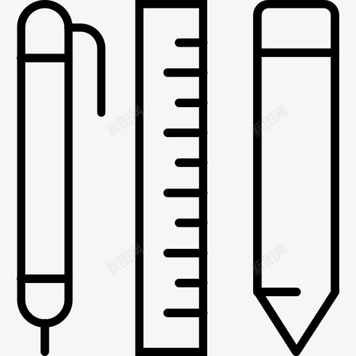 钢笔绘图办公室图标svg_新图网 https://ixintu.com 办公室 工具 数学 绘图 钢笔 铅笔