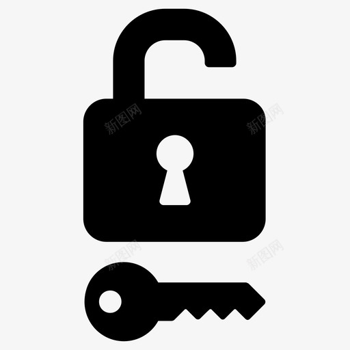 安全钥匙锁图标svg_新图网 https://ixintu.com 安全 钥匙 隐私