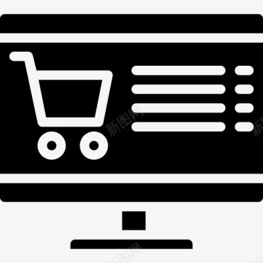 网上购物必需品在线营销2填充图标图标