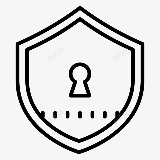 锁安全防护图标svg_新图网 https://ixintu.com 安全 锁 防护