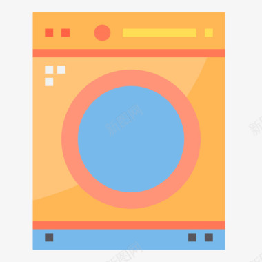 洗衣机家用设备6平板图标图标