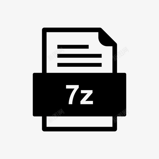 7z文件文档图标文件类型格式svg_新图网 https://ixintu.com 41种 7z 图标 文件 文档 格式 类型