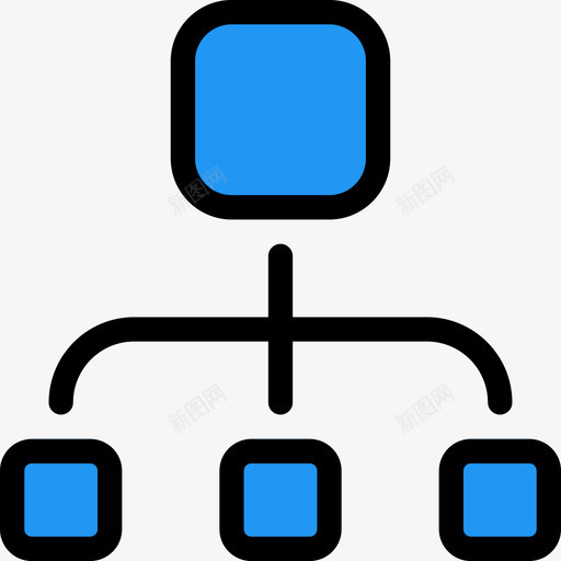 流程图基本图标5线型颜色svg_新图网 https://ixintu.com 基本图标5 流程图 线型颜色