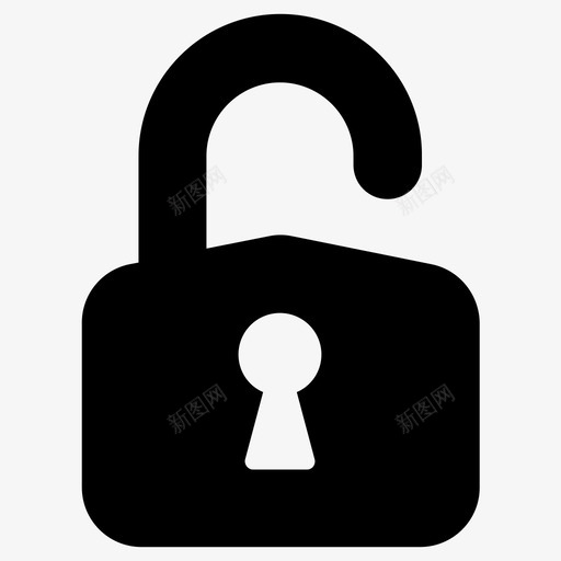 开锁挂锁密码图标svg_新图网 https://ixintu.com 密码 开锁 挂锁