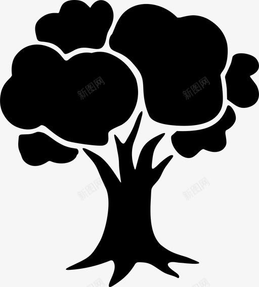 橡树橄榄植物图标svg_新图网 https://ixintu.com 木材 树叶 植物 橄榄 橡树