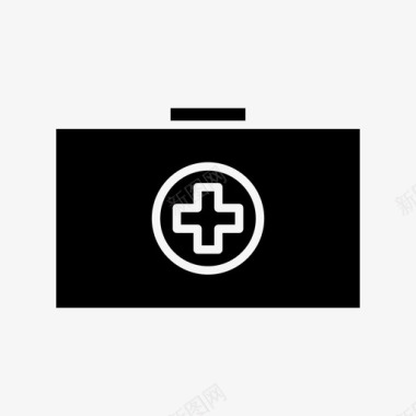 急救箱医疗保健体育标志图标图标