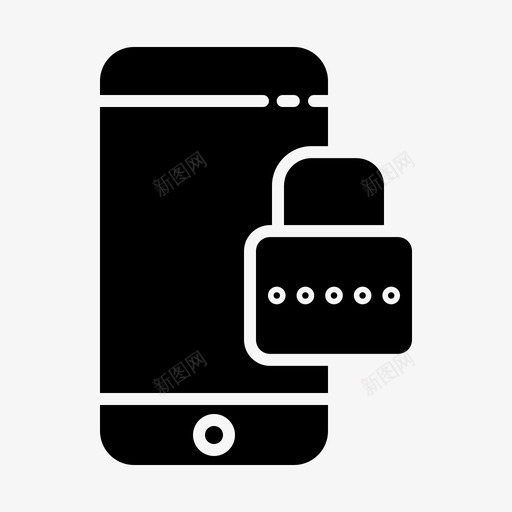密码保护安全图标svg_新图网 https://ixintu.com 保护 安全 密码