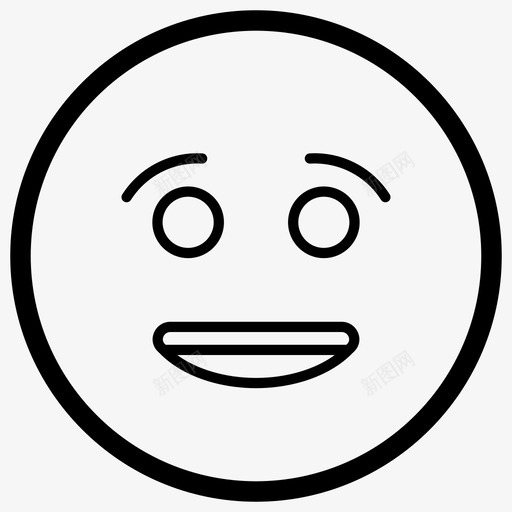 笑脸表情符号情感图标svg_新图网 https://ixintu.com 情感 笑脸 表情符号 表情符号线向量图标