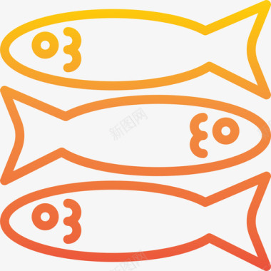 鱼食物117梯度图标图标
