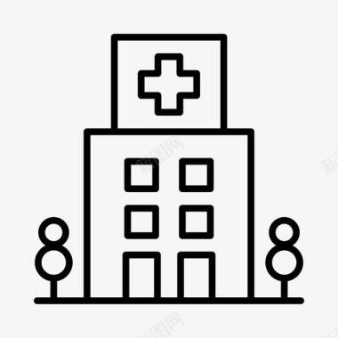 医院医疗保健卫生系统图标图标