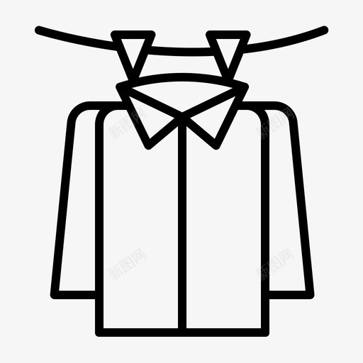 烘干衬衫清洁卫生图标svg_新图网 https://ixintu.com 卫生 安全 清洁 烘干 衬衫