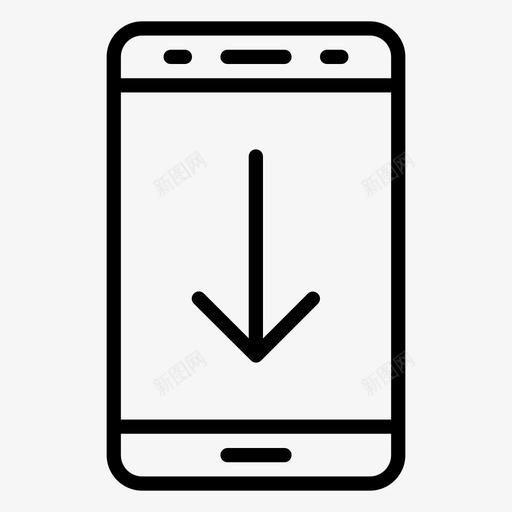 手机更新升级图标svg_新图网 https://ixintu.com 下载 升级 手机 技术 更新 营销