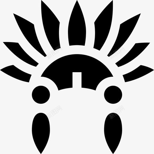 印第安人历史5填充图标svg_新图网 https://ixintu.com 印第安人 历史 填充