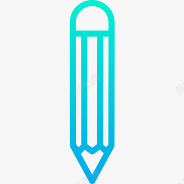 铅笔57号工具渐变色图标图标