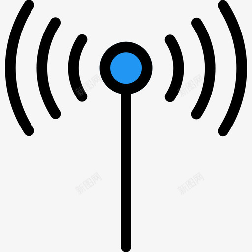 Wifi基本图标5线性颜色svg_新图网 https://ixintu.com Wifi 图标 基本 线性 颜色