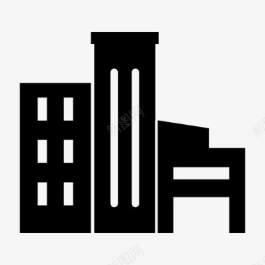 建筑城市酒店图标图标