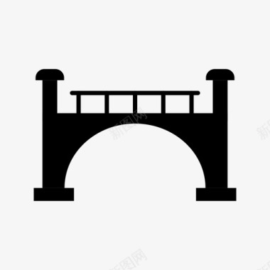 桥梁建筑地标图标图标