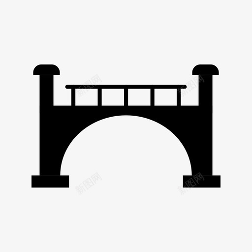 桥梁建筑地标图标svg_新图网 https://ixintu.com 17建筑 地标 建筑 桥梁