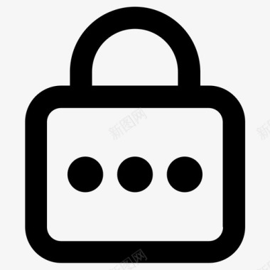 挂锁加密安全图标图标