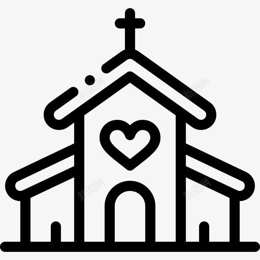 教堂32家直系图标svg_新图网 https://ixintu.com 32家 教堂 直系