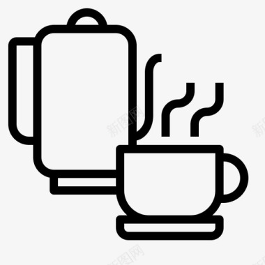 咖啡时间杯子餐厅图标图标