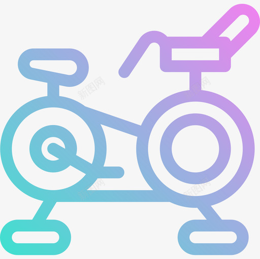 固定自行车健身房58坡度图标svg_新图网 https://ixintu.com 健身房 固定 坡度 自行车