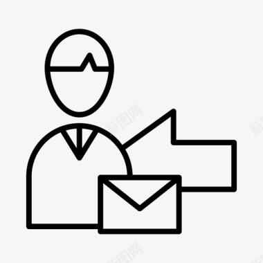 接收邮件联系人收件箱图标图标