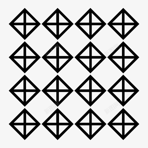 钻石对角线图案图标svg_新图网 https://ixintu.com 图案 对角线 瓷砖 纹理 钻石