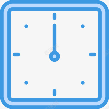 时钟时间webessential6蓝色图标图标