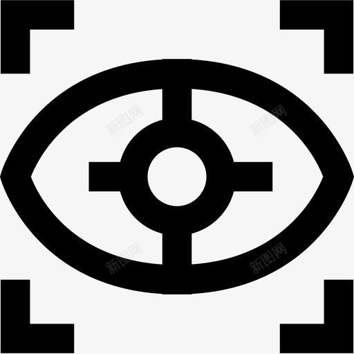 眼睛扫描vr3线性图标svg_新图网 https://ixintu.com vr 扫描 眼睛 线性