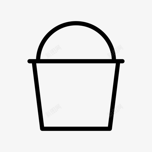 桶篮子设备图标svg_新图网 https://ixintu.com 工具 施工 油漆 篮子 设备