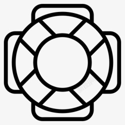 救生人员救生员帮助人员救生圈图标高清图片