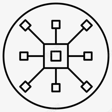 自动部署连接集成图标图标