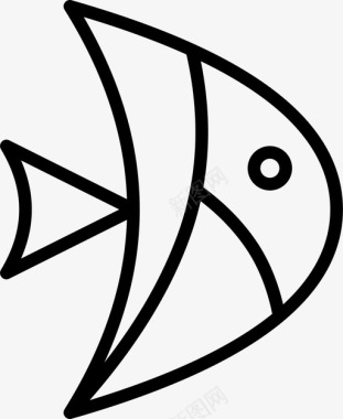鱼动物异国情调图标图标